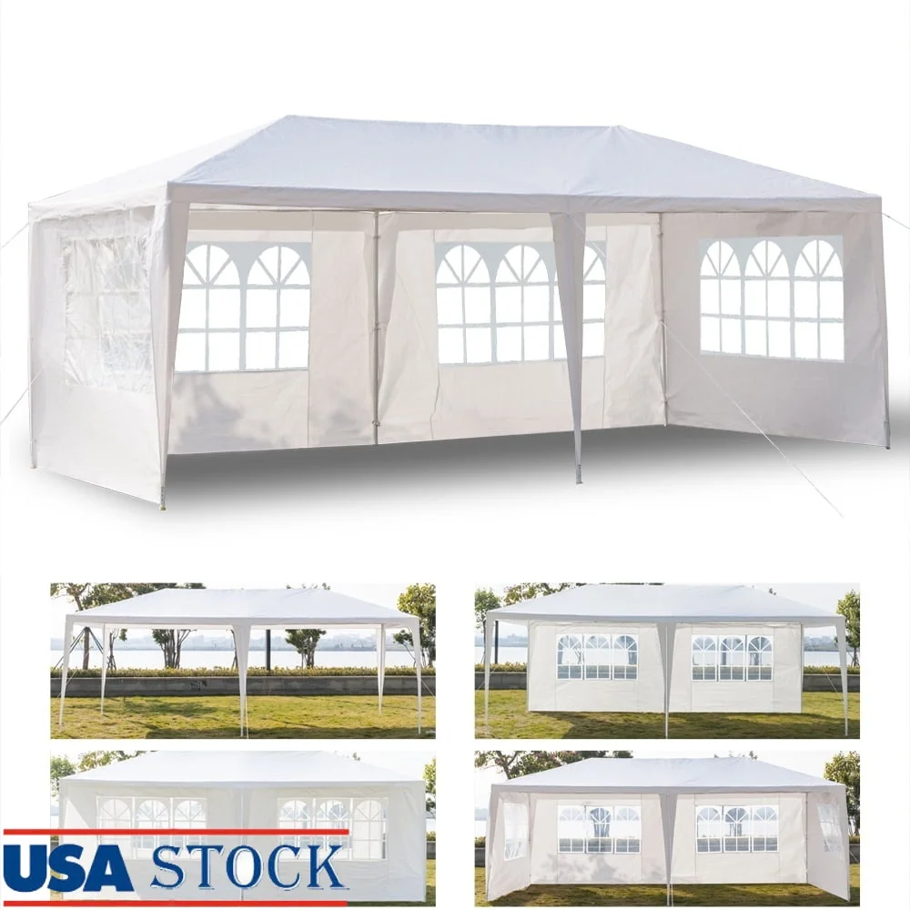 10x20 Outdoor Party Tent Waterproof Canopy with 4 Removable Sidewalls Weddings Events Picnics and Gatherings
10x20 Outdoor Party Tent Waterproof Canopy with 4 Removable Sidewalls Weddings Events Picnics and Gatherings