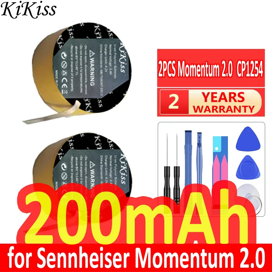 Мощный аккумулятор KiKiss емкостью 200 мАч CP1254 1-й, 2-й, 3-й левый и правый для гарнитуры Sennheiser Momentum True Wireless 2
Мощный аккумулятор KiKiss емкостью 200 мАч CP1254 1-й, 2-й, 3-й левый и правый для гарнитуры Sennheiser Momentum True Wireless 2
