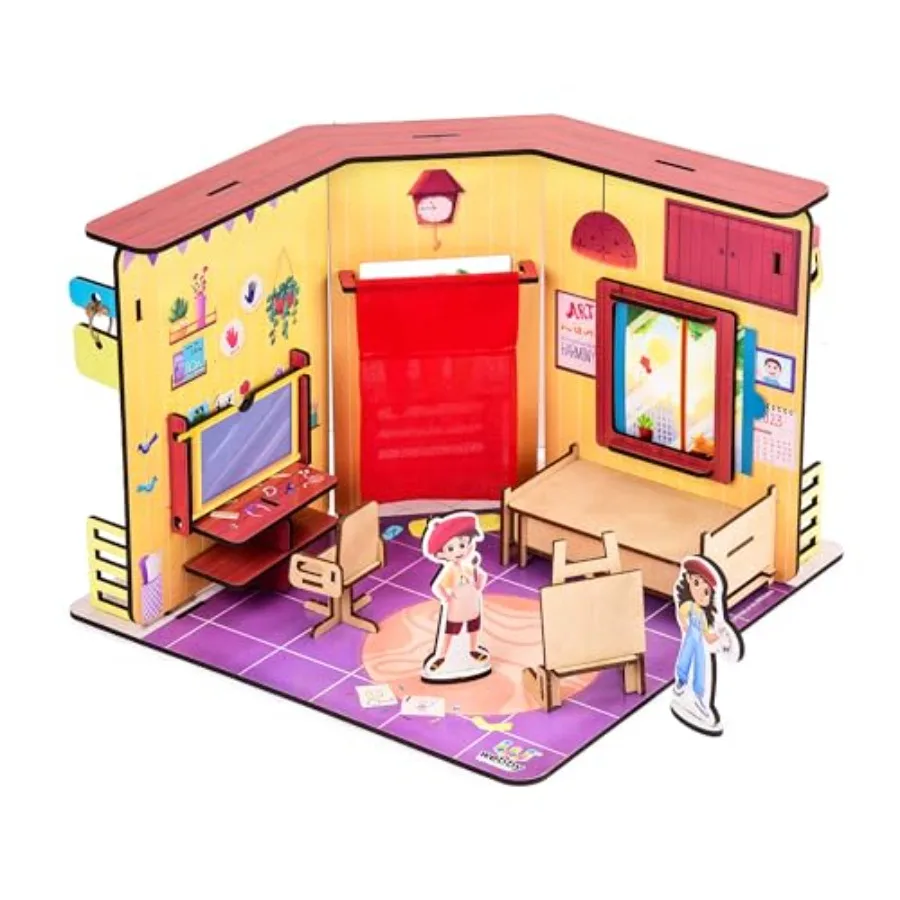 DIY Wooden Artists Playhouse Multifunctional Studio Cum Bedroom Doll House Set for Boys and Girls
DIY Wooden Artists Playhouse Multifunctional Studio Cum Bedroom Doll House Set for Boys and Girls