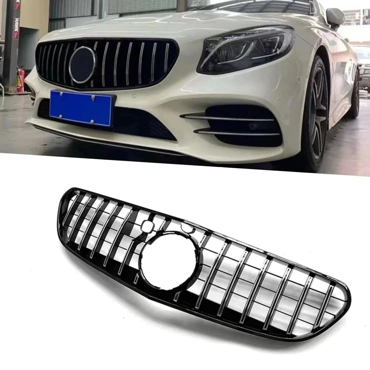 Car Front Racing Billet Bumper Grille Upper Facelift Grill Fit For Mercedes-Benz W217 S63 S65-Coupe AMG 2015-2017
Car Front Racing Billet Bumper Grille Upper Facelift Grill Fit For Mercedes-Benz W217 S63 S65-Coupe AMG 2015-2017