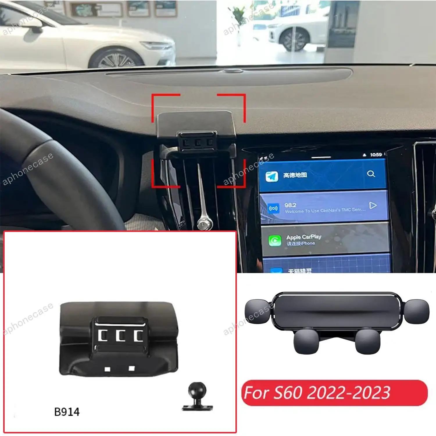 Car Phone Holder Base Special Mounts For Volvo S60 2022-2023 Fixed Air Outlet Bracket Base Accessories With Ball Head 17mm
Car Phone Holder Base Special Mounts For Volvo S60 2022-2023 Fixed Air Outlet Bracket Base Accessories With Ball Head 17mm