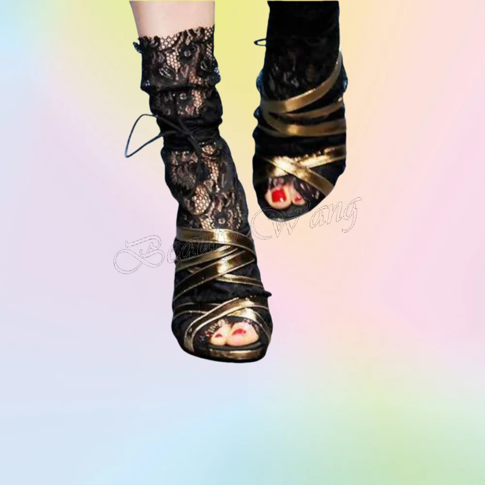 Gold Band Decor Laser Boots Peep Toe Stilettos Shoes Stilettos Heel High Heel Shoes for Women Shoes 2024 Zapatos Para Mujere
Gold Band Decor Laser Boots Peep Toe Stilettos Shoes Stilettos Heel High Heel Shoes for Women Shoes 2024 Zapatos Para Mujere