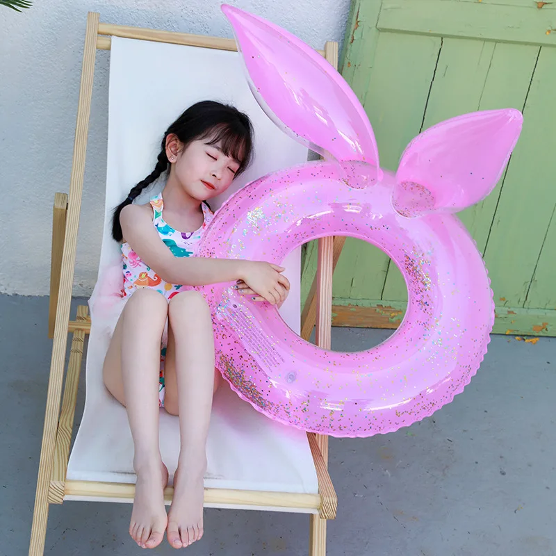 Inflatable Sequins Pink Green Cute Rabbit Ears Swimming Ring for Kids Adults Pool Float Swim Circle Water Pool Toy
Inflatable Sequins Pink Green Cute Rabbit Ears Swimming Ring for Kids Adults Pool Float Swim Circle Water Pool Toy