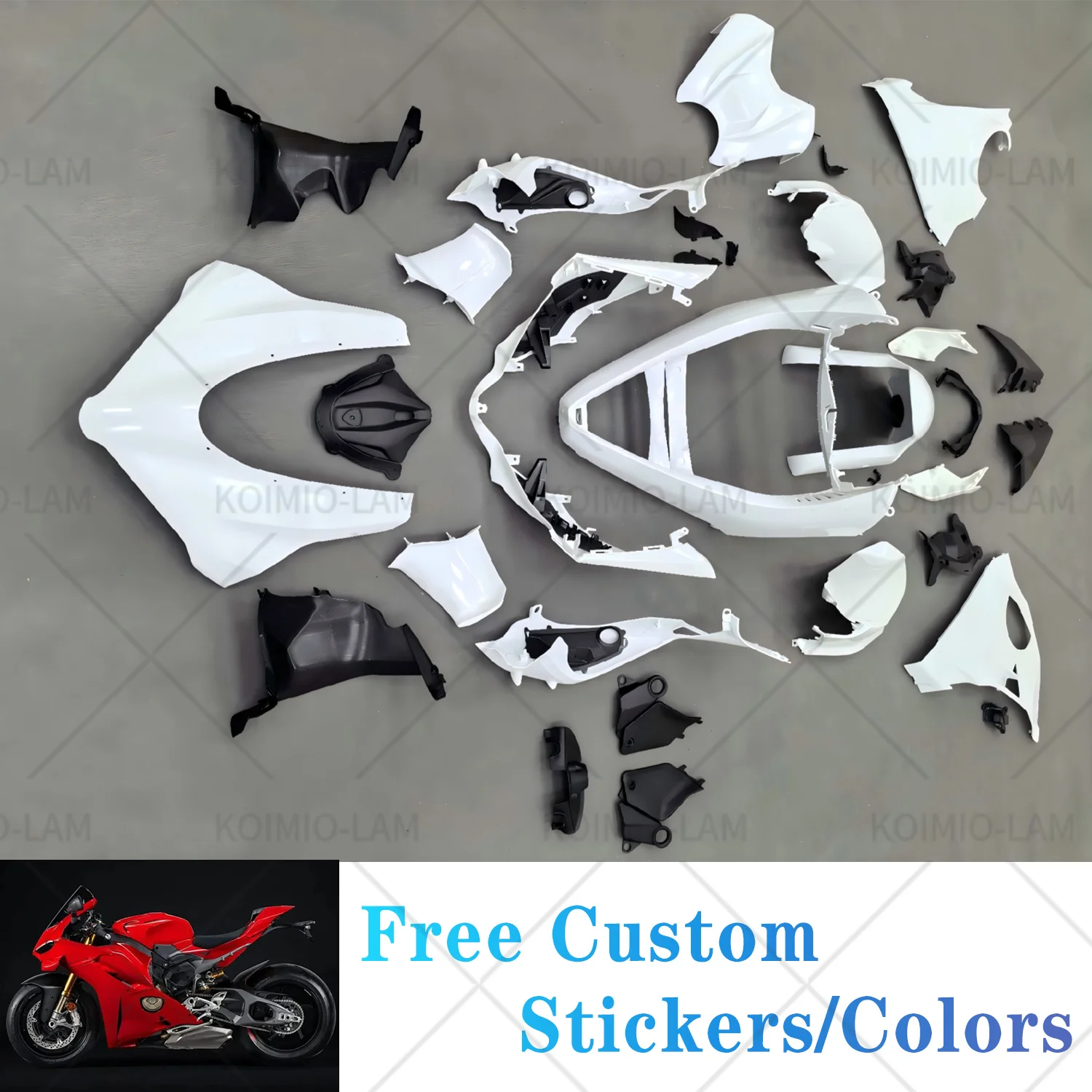Fit for 2025 - 2026 DUCATI Panigale V4 V4S Motorcycle Shell Bodywork Fairing Kit Set
Fit for 2025 - 2026 DUCATI Panigale V4 V4S Motorcycle Shell Bodywork Fairing Kit Set