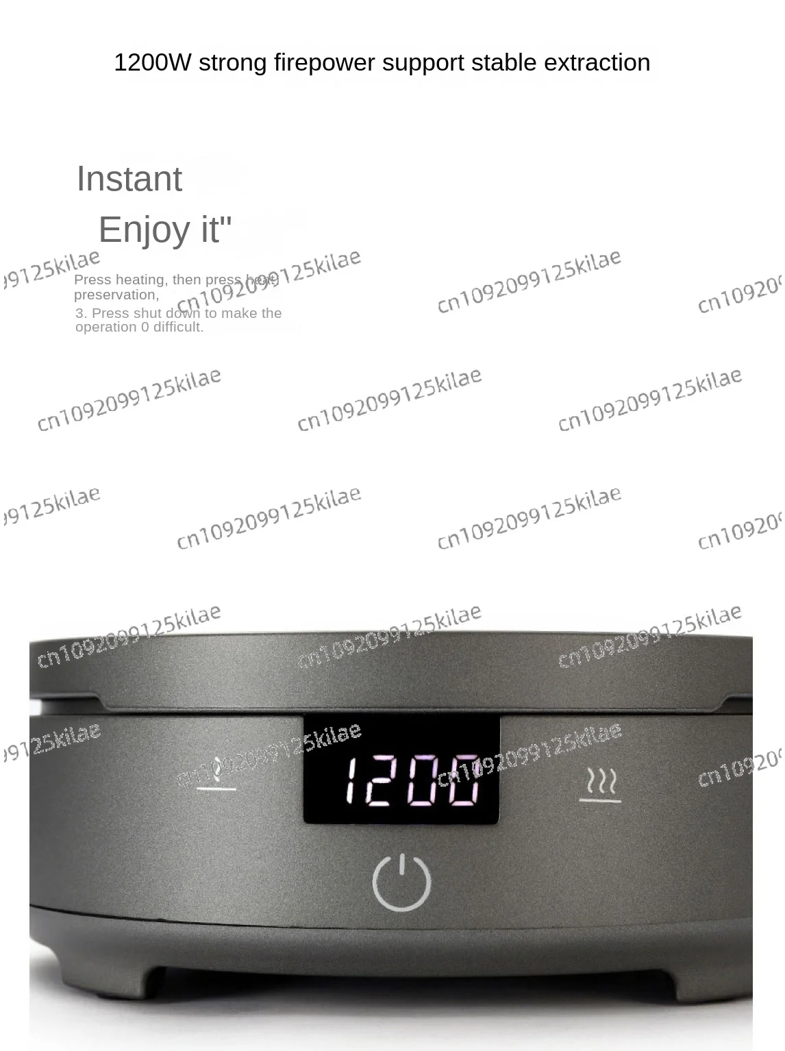 1200W electric ceramic stove Household Mocha pot for making coffee and tea is suitable for 9barista and milk foam machine.
1200W electric ceramic stove Household Mocha pot for making coffee and tea is suitable for 9barista and milk foam machine.