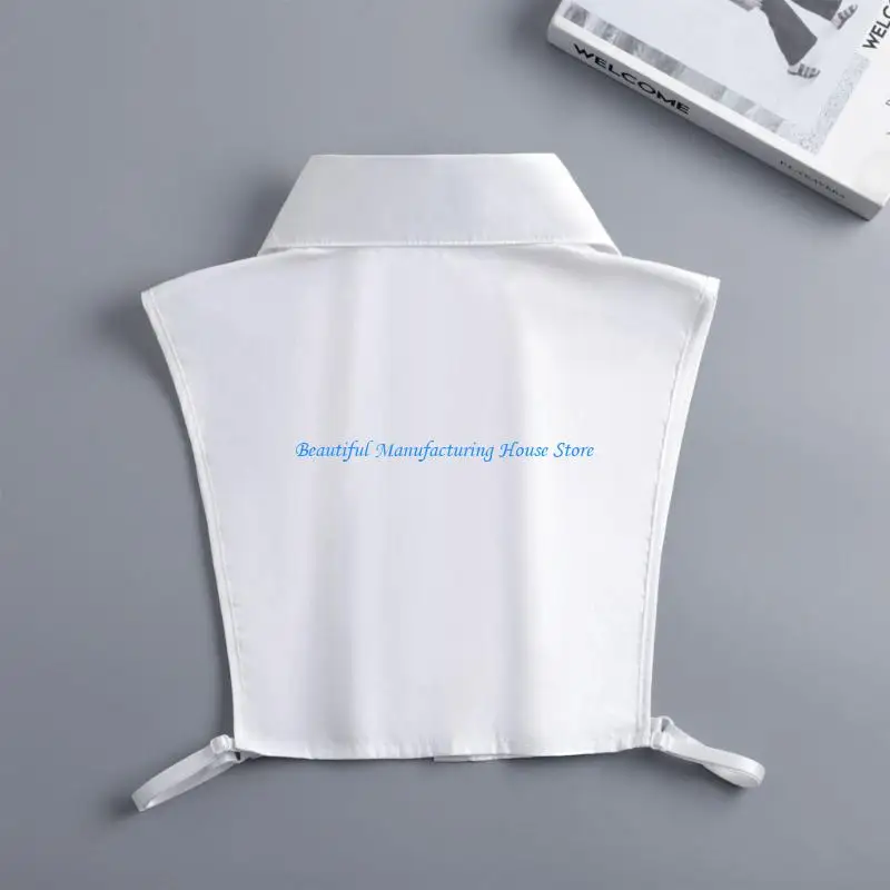 E56A False Collar for Women White Pointed Blouse Insert with Button Front Polyester Lapel for Sweaters and Dresses
E56A False Collar for Women White Pointed Blouse Insert with Button Front Polyester Lapel for Sweaters and Dresses