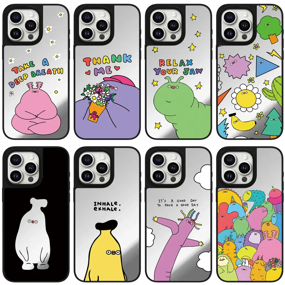 Cute Cartoon Monster Mirror Magnetic Phone Case Cover for IPhone 11 12 13 14 15 16 Pro Max Case for IPhone 16 Pro Max
Cute Cartoon Monster Mirror Magnetic Phone Case Cover for IPhone 11 12 13 14 15 16 Pro Max Case for IPhone 16 Pro Max