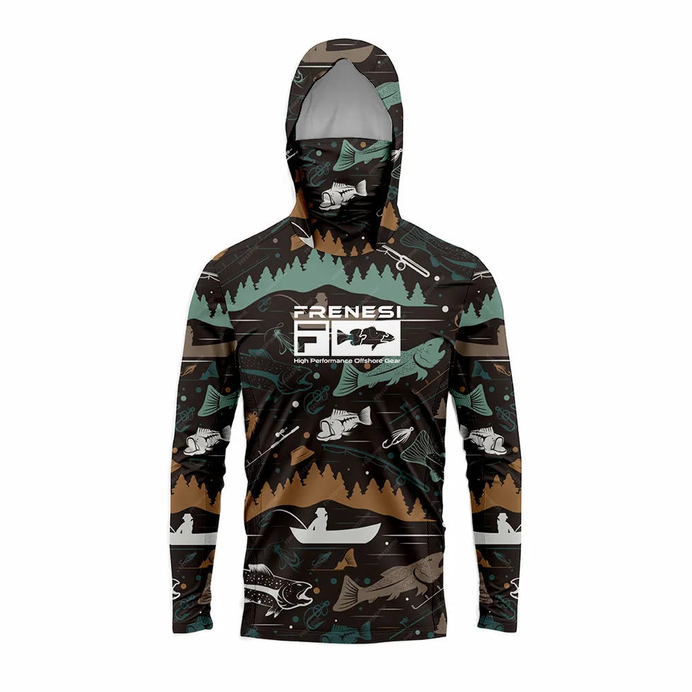 Long Sleeve Fishing Shirts Men Sun Protection Hoodie Mask All-in-one Fishing Clothing Pesca Hunting Camping Angling T-shirt Upf
Long Sleeve Fishing Shirts Men Sun Protection Hoodie Mask All-in-one Fishing Clothing Pesca Hunting Camping Angling T-shirt Upf