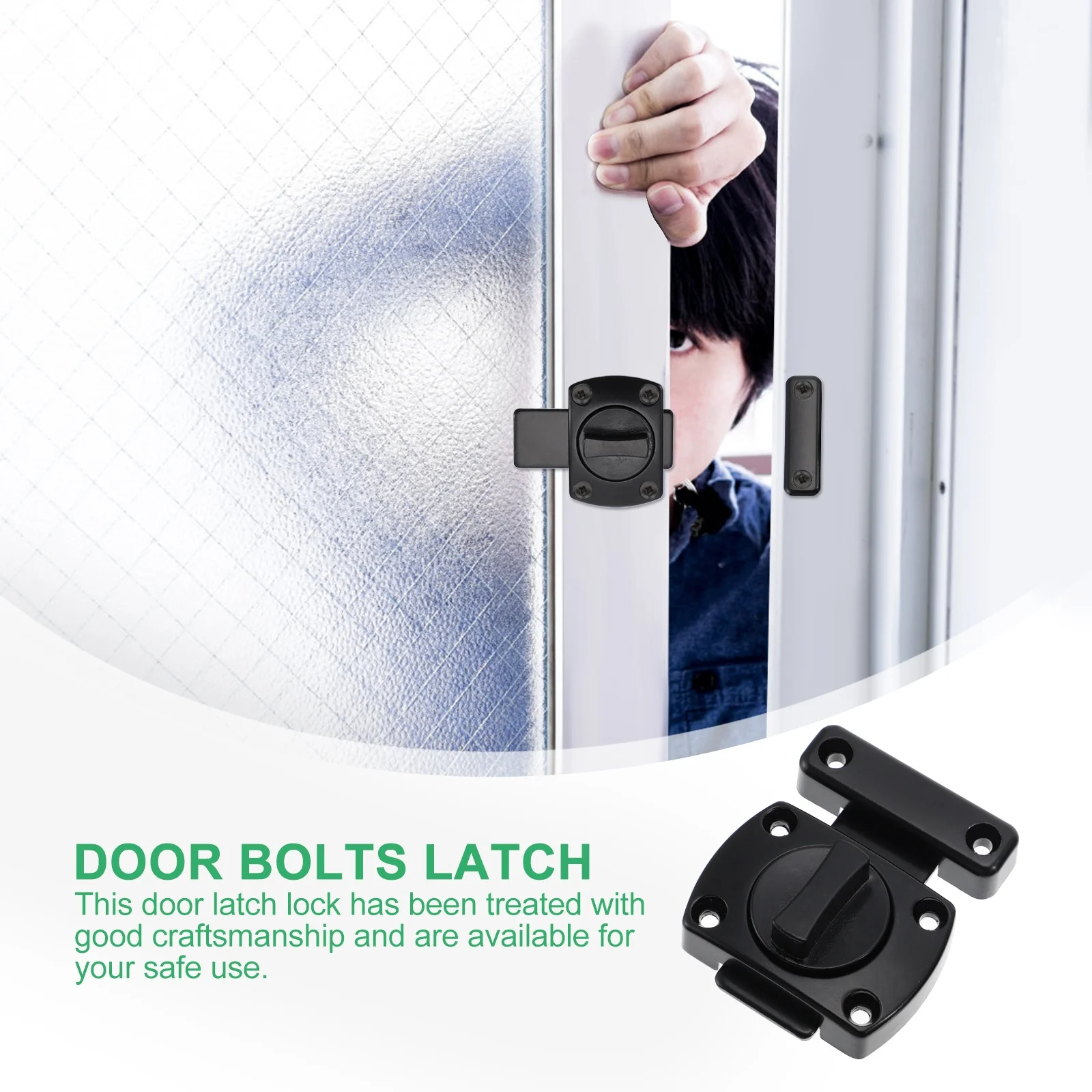1pc Thickened Zinc Alloy Door Window Latch Slide Bolt Sturdy Gate Lock For Home Security Sliding Door Furniture Safety
1pc Thickened Zinc Alloy Door Window Latch Slide Bolt Sturdy Gate Lock For Home Security Sliding Door Furniture Safety