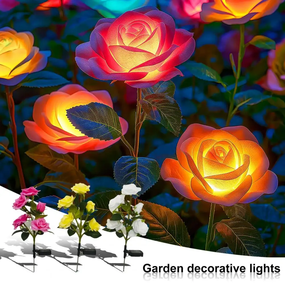 Easy Installation Solar Lights Color Changing Solar Rose Flower Lights for Yard Pathway Decoration Waterproof Outdoor Garden
Easy Installation Solar Lights Color Changing Solar Rose Flower Lights for Yard Pathway Decoration Waterproof Outdoor Garden