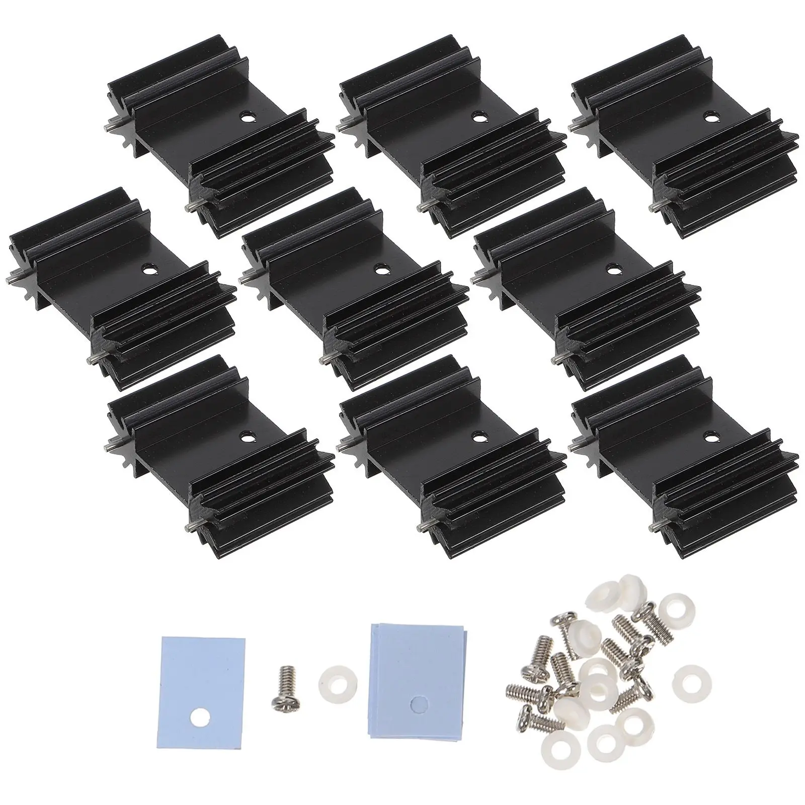 1 set Heat Aluminum Fins Cooling Set Semiconductor Random Color Notebook Heating Voltage Regulator Heat Sink Sink Accessories
1 set Heat Aluminum Fins Cooling Set Semiconductor Random Color Notebook Heating Voltage Regulator Heat Sink Sink Accessories