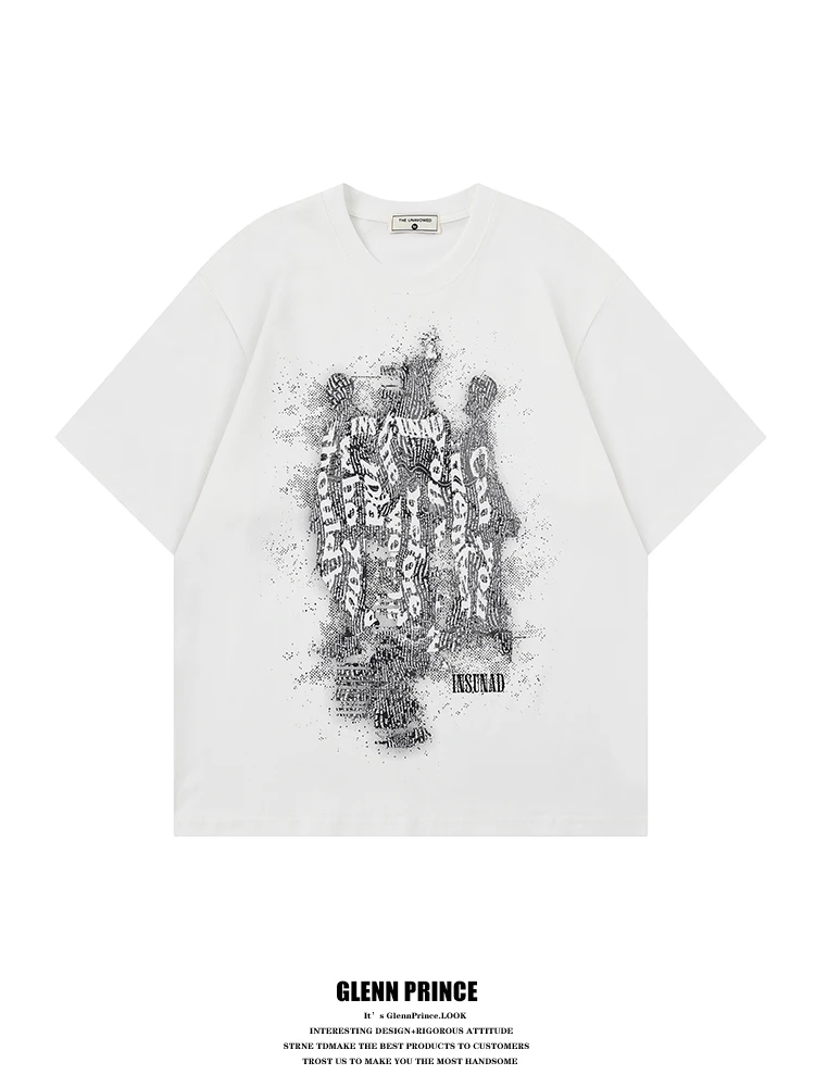 American Retro Design Short Sleeve T-Shirt Men's Summer High Street Trend round Neck Print Top Skin-friendly Breathable Cotton
American Retro Design Short Sleeve T-Shirt Men's Summer High Street Trend round Neck Print Top Skin-friendly Breathable Cotton