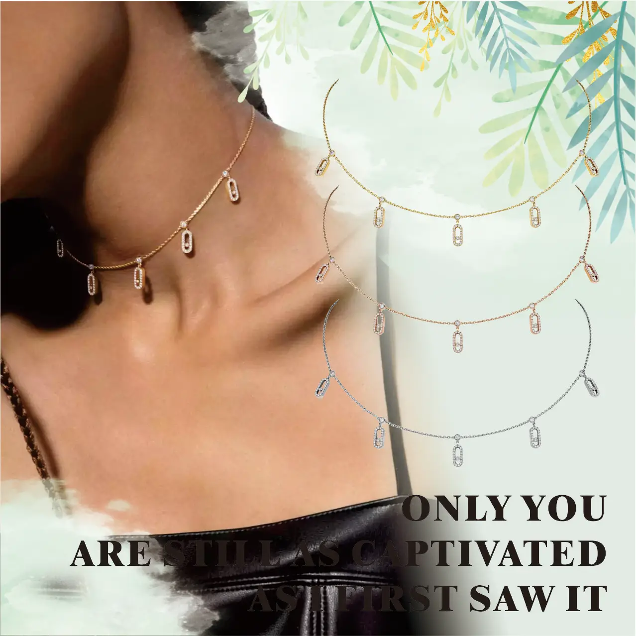 French Light Luxury 1:1Premium Messik - Home Sterling Silver S925 Elegant MOVE UNO Collection Diamond Pendant Choker
French Light Luxury 1:1Premium Messik - Home Sterling Silver S925 Elegant MOVE UNO Collection Diamond Pendant Choker