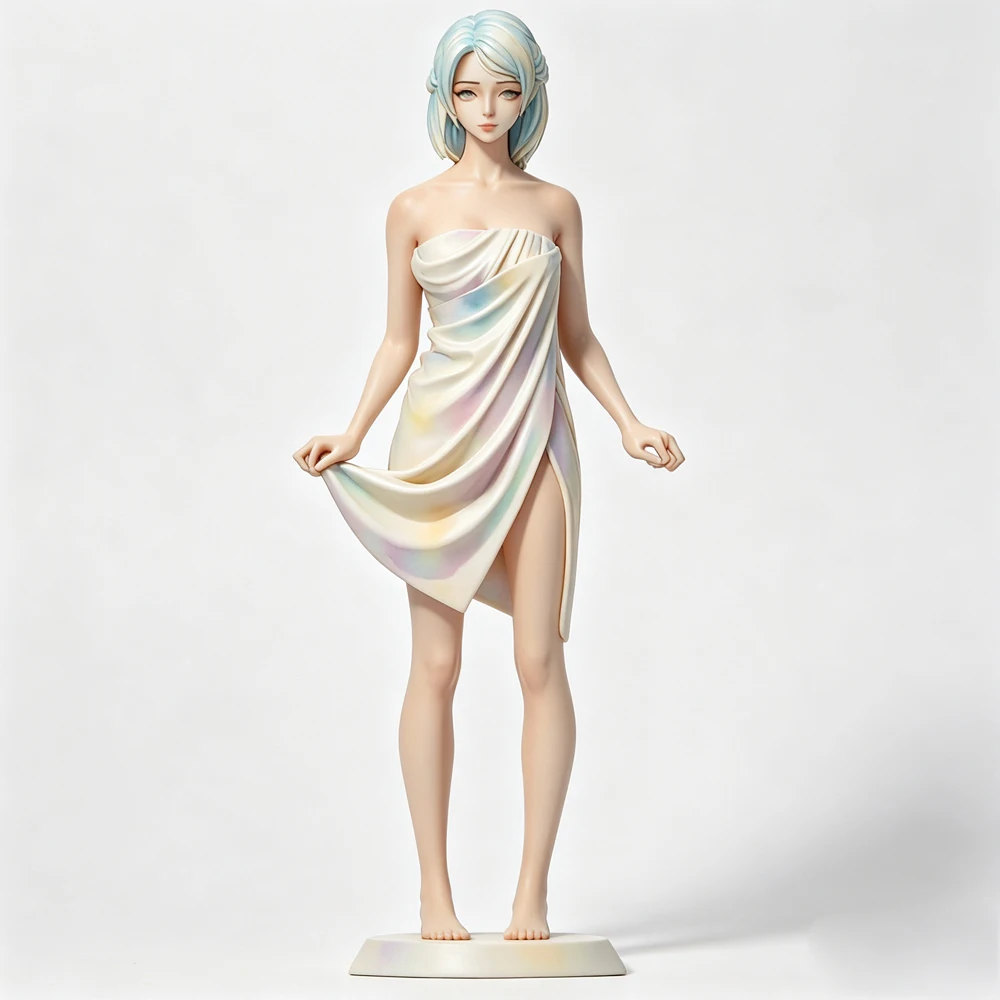 Short Pastel Hair Lady Iridescent Wrap Dress Grey Model 1/24 Resin Figure Kit Unassembled Unpainted GK 3D Print DIY Statue Toy
Short Pastel Hair Lady Iridescent Wrap Dress Grey Model 1/24 Resin Figure Kit Unassembled Unpainted GK 3D Print DIY Statue Toy