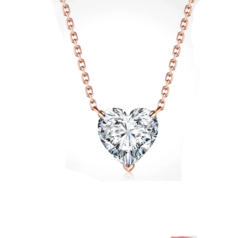 ZFS cultivates diamond18K gold necklace heart-shaped real diamond necklace Women lab diamond pendant
ZFS cultivates diamond18K gold necklace heart-shaped real diamond necklace Women lab diamond pendant