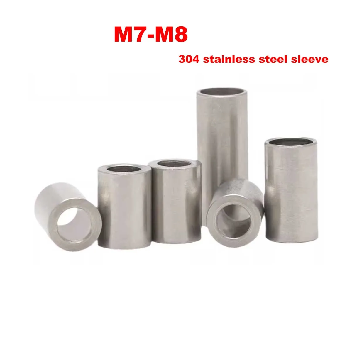 304 Stainless Steel Toothless Hollow Threaded Sleeve/Extended Cylindrical Steel Shaft Sleeve M7M8
304 Stainless Steel Toothless Hollow Threaded Sleeve/Extended Cylindrical Steel Shaft Sleeve M7M8