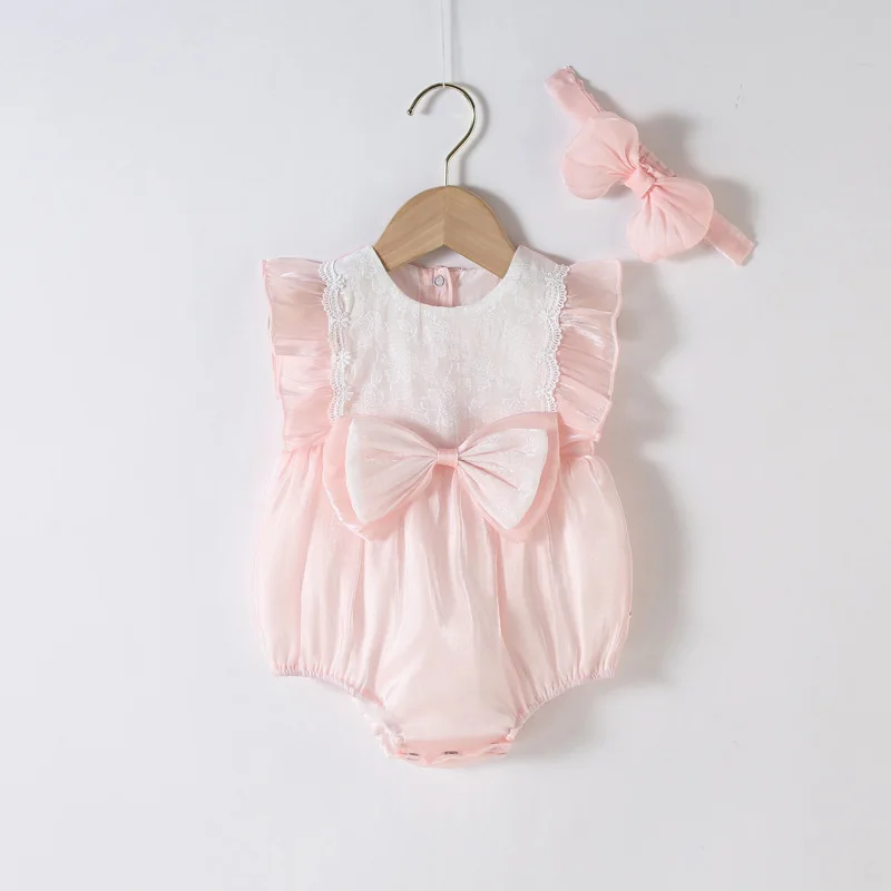 Summer Outfit Kids Baby Clothes pink Rompers+Headwear Newborn Girls Clothes Toddlers One-pieces Bodysuits
Summer Outfit Kids Baby Clothes pink Rompers+Headwear Newborn Girls Clothes Toddlers One-pieces Bodysuits