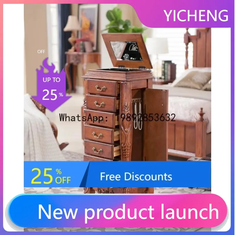 G1 American Style Five-Drawer Cabinet Solid Wood Bedroom Storage Cabinet Vintage Furniture Carved Organizer Cabinet
G1 American Style Five-Drawer Cabinet Solid Wood Bedroom Storage Cabinet Vintage Furniture Carved Organizer Cabinet