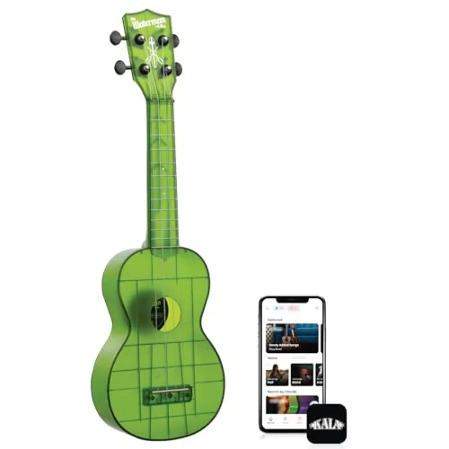 Classroom instruments: glass soprano ukulele, 4-string, waterman sea glass collection, aqua blue, durable and resonant
Classroom instruments: glass soprano ukulele, 4-string, waterman sea glass collection, aqua blue, durable and resonant
