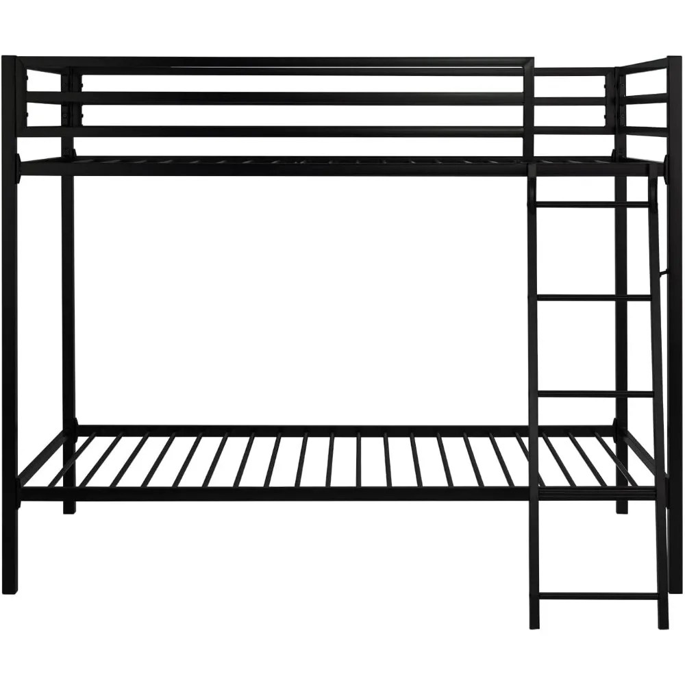 Bed Bases and Frames Twin Over Twin Metal Bunk Bed for Juniors Headboards Easy Climbing & Assemble Black Space-Saving Frame Beds
Bed Bases and Frames Twin Over Twin Metal Bunk Bed for Juniors Headboards Easy Climbing & Assemble Black Space-Saving Frame Beds