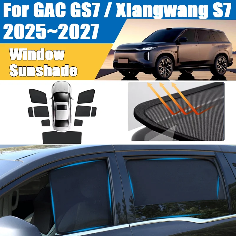 Car Sunshade For GAC GS7 Trumpchi Xiangwang S7 2025 2026 2027 Visor Mesh Blocks UV Rays Windshield Frame Curtain Car Accessories
Car Sunshade For GAC GS7 Trumpchi Xiangwang S7 2025 2026 2027 Visor Mesh Blocks UV Rays Windshield Frame Curtain Car Accessories