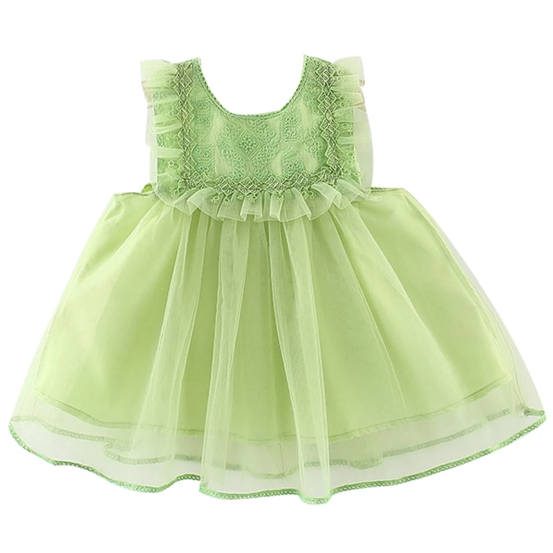 Summer Baby Luxury Birthday Dress Korean Fashion Infant Girl Clothes Bow Lace Mesh Sleeveless Newborn Princess Dresses BC637
Summer Baby Luxury Birthday Dress Korean Fashion Infant Girl Clothes Bow Lace Mesh Sleeveless Newborn Princess Dresses BC637