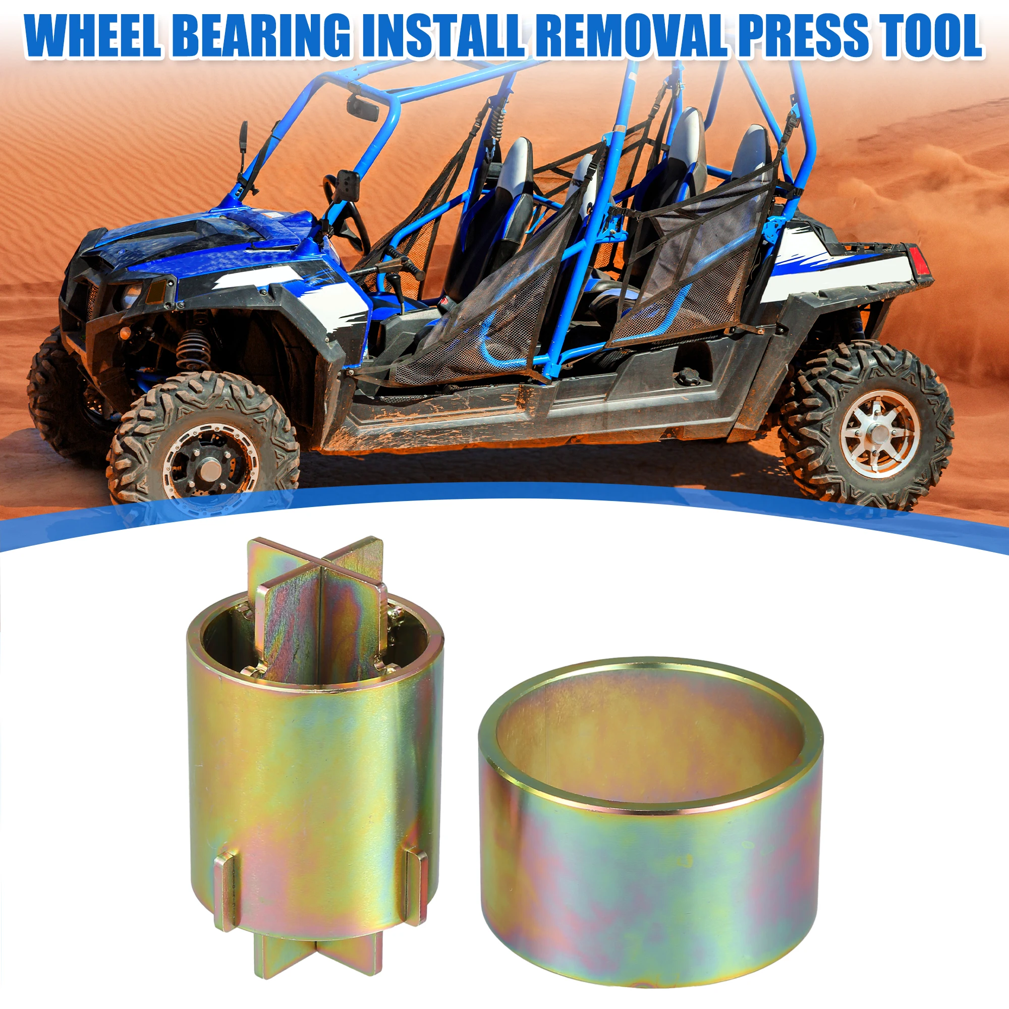 Motoforti 1 Set Wheel Bearing Install and Removal Press Tool for Polaris RZR 4 900 2014-2018 for Polaris RZR 900 2014-2020
Motoforti 1 Set Wheel Bearing Install and Removal Press Tool for Polaris RZR 4 900 2014-2018 for Polaris RZR 900 2014-2020