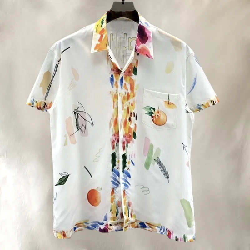 2023 Casual Men Shirt Streetwear Vintage Print Shirt Short Sleeve Summer Camisa Fashion Masculina Chinese Shirt Moda Hombre
2023 Casual Men Shirt Streetwear Vintage Print Shirt Short Sleeve Summer Camisa Fashion Masculina Chinese Shirt Moda Hombre