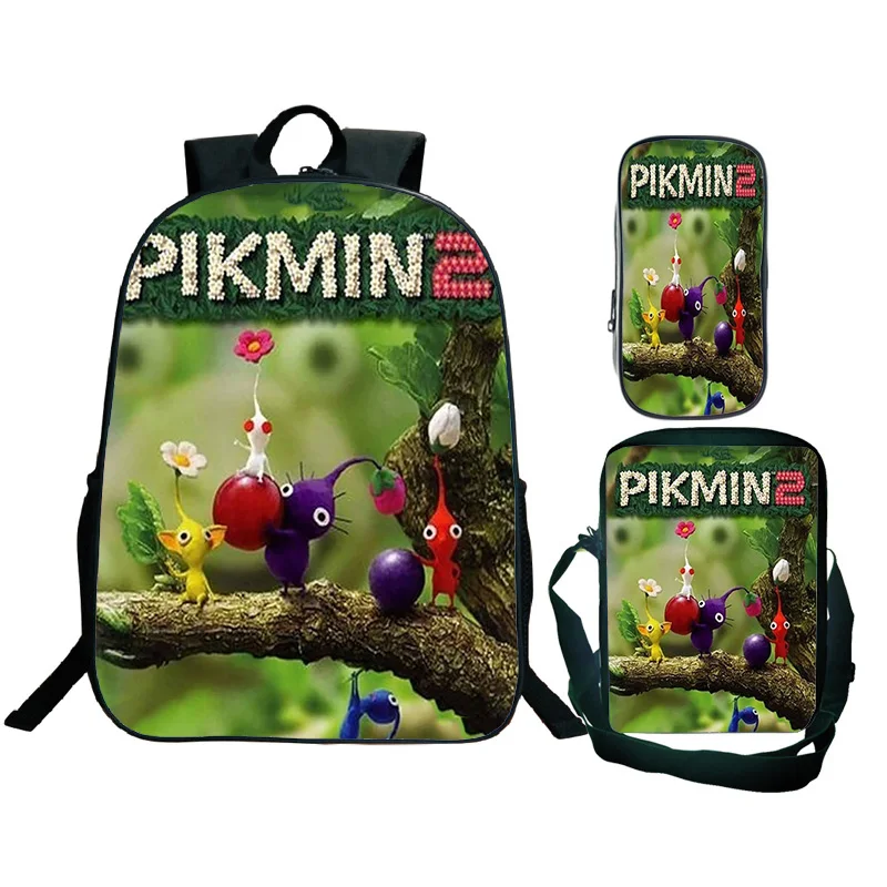 Рюкзак из 3 предметов для учащихся начальной и средней школы, сумки с 3D-рисунком игры Pikmin, сумка для обеда, пенал, рюкзаки Mochila
Рюкзак из 3 предметов для учащихся начальной и средней школы, сумки с 3D-рисунком игры Pikmin, сумка для обеда, пенал, рюкзаки Mochila