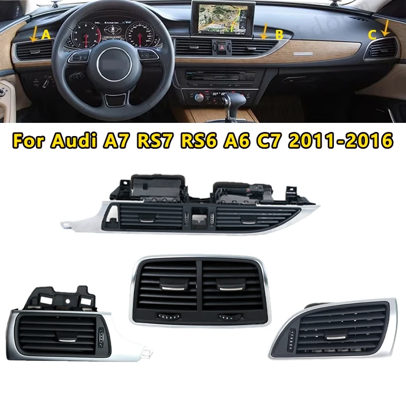 For Audi A7 RS7 RS6 A6 C7 2011-2016 Car Interior Front Dash Center Console A/C Air Vent Outlet 4G0941509 4G0819203 4G1820901B
For Audi A7 RS7 RS6 A6 C7 2011-2016 Car Interior Front Dash Center Console A/C Air Vent Outlet 4G0941509 4G0819203 4G1820901B