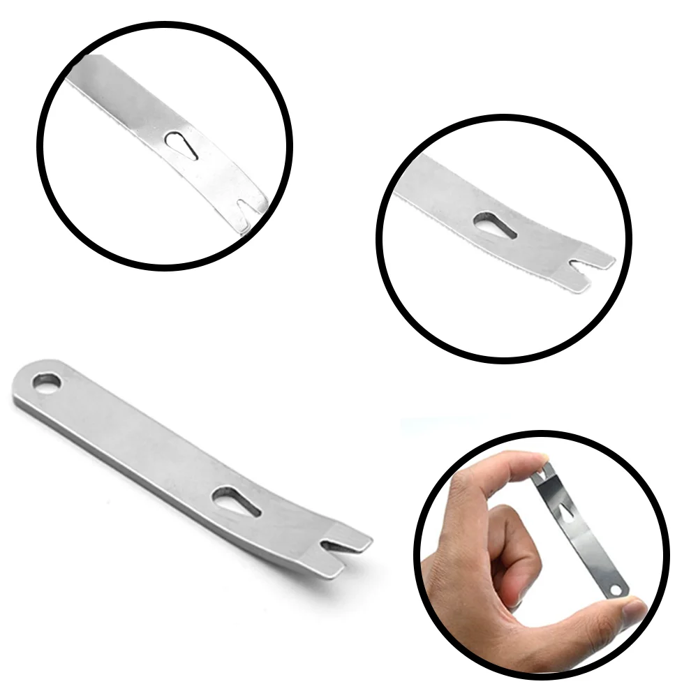 Multifunctional Pocket Tool Mini Stainless Steel Pry Bar Crank Scraper Wire Winder Nail Puller EDC Keychain Outdoor Gear
Multifunctional Pocket Tool Mini Stainless Steel Pry Bar Crank Scraper Wire Winder Nail Puller EDC Keychain Outdoor Gear
