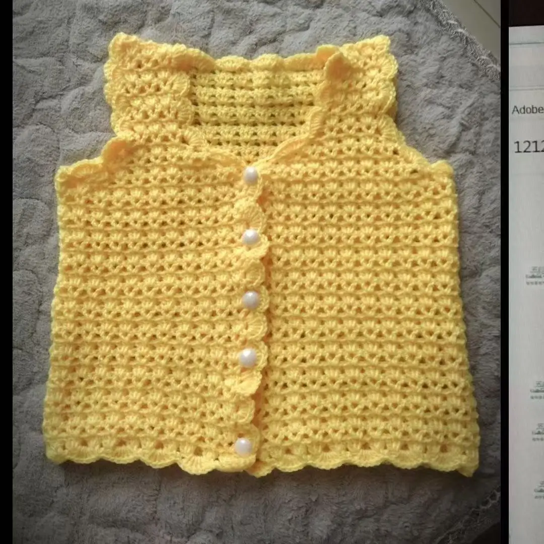 Hand Woven Baby Clothes Children's Sweaters Knitted Sweaters Women's Baby Vests Top With Hollowed Out Fashion
Hand Woven Baby Clothes Children's Sweaters Knitted Sweaters Women's Baby Vests Top With Hollowed Out Fashion