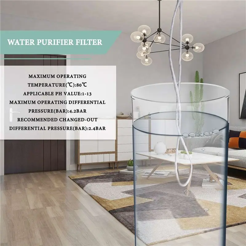 A70Z Fafa】5 Micrometre 10 X 2.5 Inch String Wound Sediment Water Filter Cartridge Whole House Sediment Filtration, Universal Rep
A70Z Fafa】5 Micrometre 10 X 2.5 Inch String Wound Sediment Water Filter Cartridge Whole House Sediment Filtration, Universal Rep