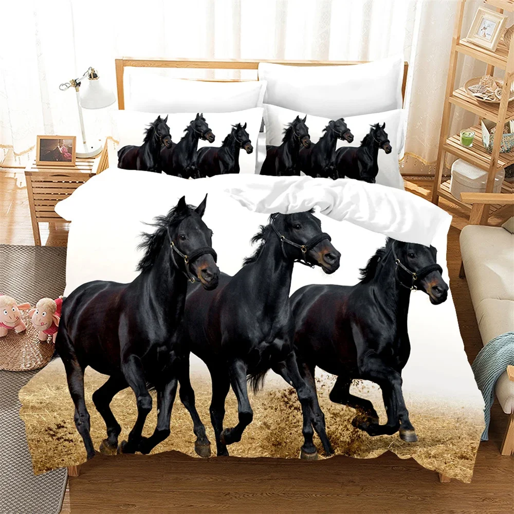 Luxury Bed Set Running Horses Bedding Set Soft Comforter Set And Pillowcase Queen Size Decor Home Animal Duvet Cover For Boy Bed
Luxury Bed Set Running Horses Bedding Set Soft Comforter Set And Pillowcase Queen Size Decor Home Animal Duvet Cover For Boy Bed