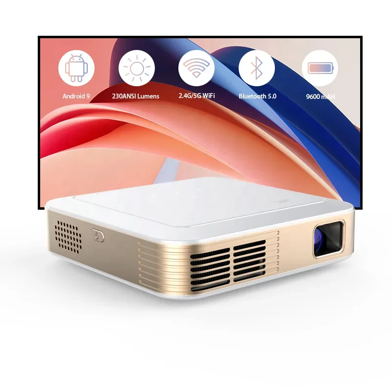 4K Video Game Smart Projector With 120Inches Screen 10000mAh Battery Dual-band WiFi Android 9 For Outdoor-Small Beamer
4K Video Game Smart Projector With 120Inches Screen 10000mAh Battery Dual-band WiFi Android 9 For Outdoor-Small Beamer