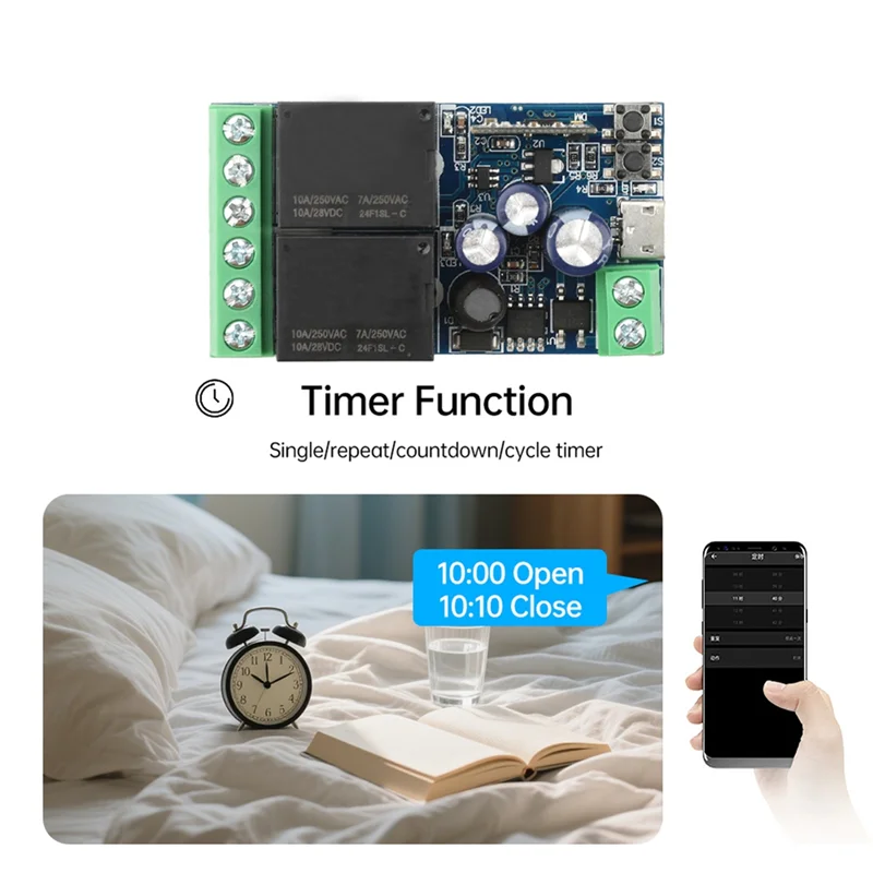 A16Q-Ewelink WIFI Smart Switch Module 2 Channel Relay Receiver DC 12V 24V 48V Wireless Remote Control Work USB
A16Q-Ewelink WIFI Smart Switch Module 2 Channel Relay Receiver DC 12V 24V 48V Wireless Remote Control Work USB