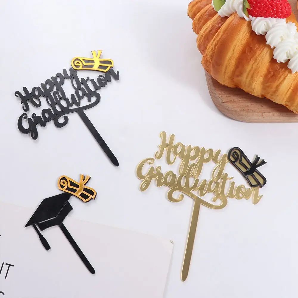 Acrylic Happy Graduation Cap Cake Toppers Black Gold DIY Congrats Cake Topper Cartoon Bachelor Hat Cap Cake Decoration
Acrylic Happy Graduation Cap Cake Toppers Black Gold DIY Congrats Cake Topper Cartoon Bachelor Hat Cap Cake Decoration