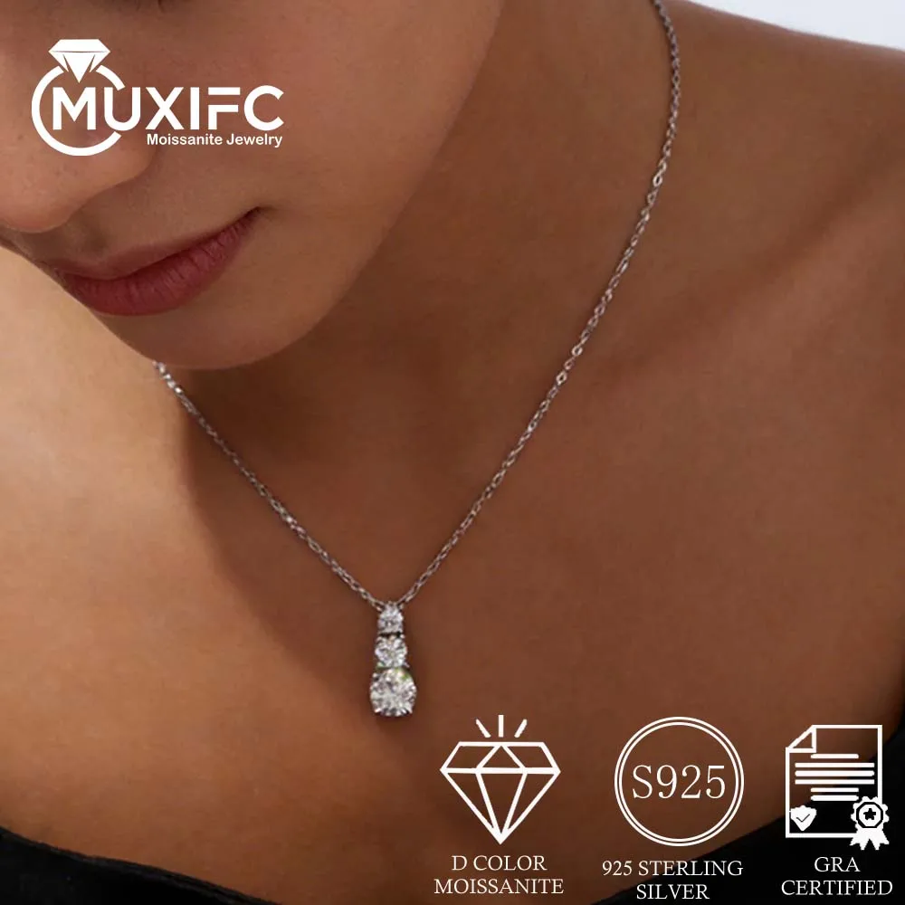 Колье-чокер MUXIFC с круглым муассанитом и 3 камнями цвета D, сертифицированное GRA, из стерлингового серебра 925 пробы, для женщин
Колье-чокер MUXIFC с круглым муассанитом и 3 камнями цвета D, сертифицированное GRA, из стерлингового серебра 925 пробы, для женщин