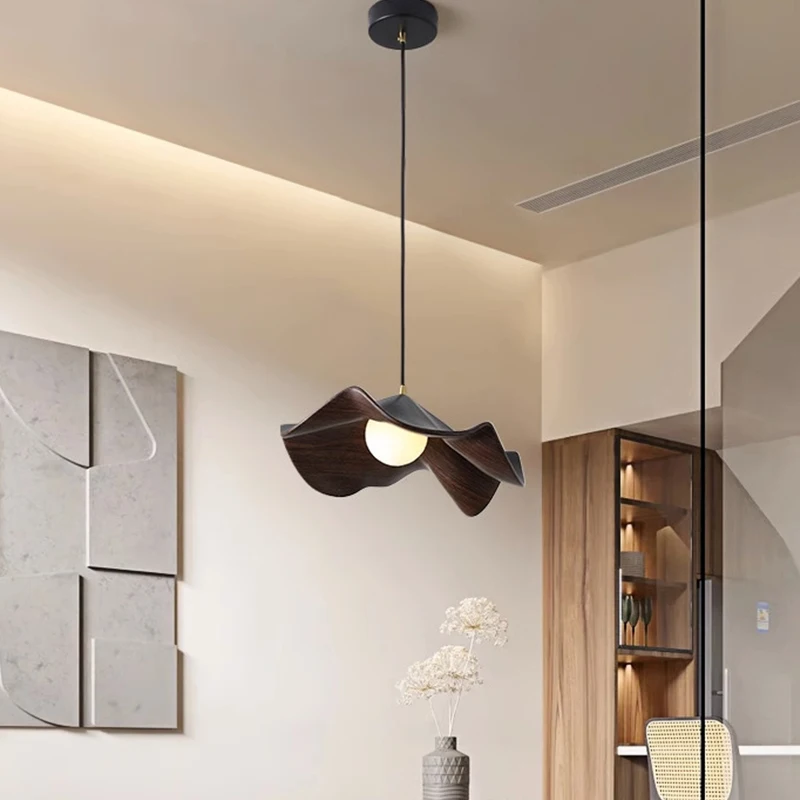 G9 LED Pendant Light Wood Grain Lotus Leaf Chandelier Resin Flower Pendant Lamp Restaurant Bar Bedroom Home Decor Lighting
G9 LED Pendant Light Wood Grain Lotus Leaf Chandelier Resin Flower Pendant Lamp Restaurant Bar Bedroom Home Decor Lighting