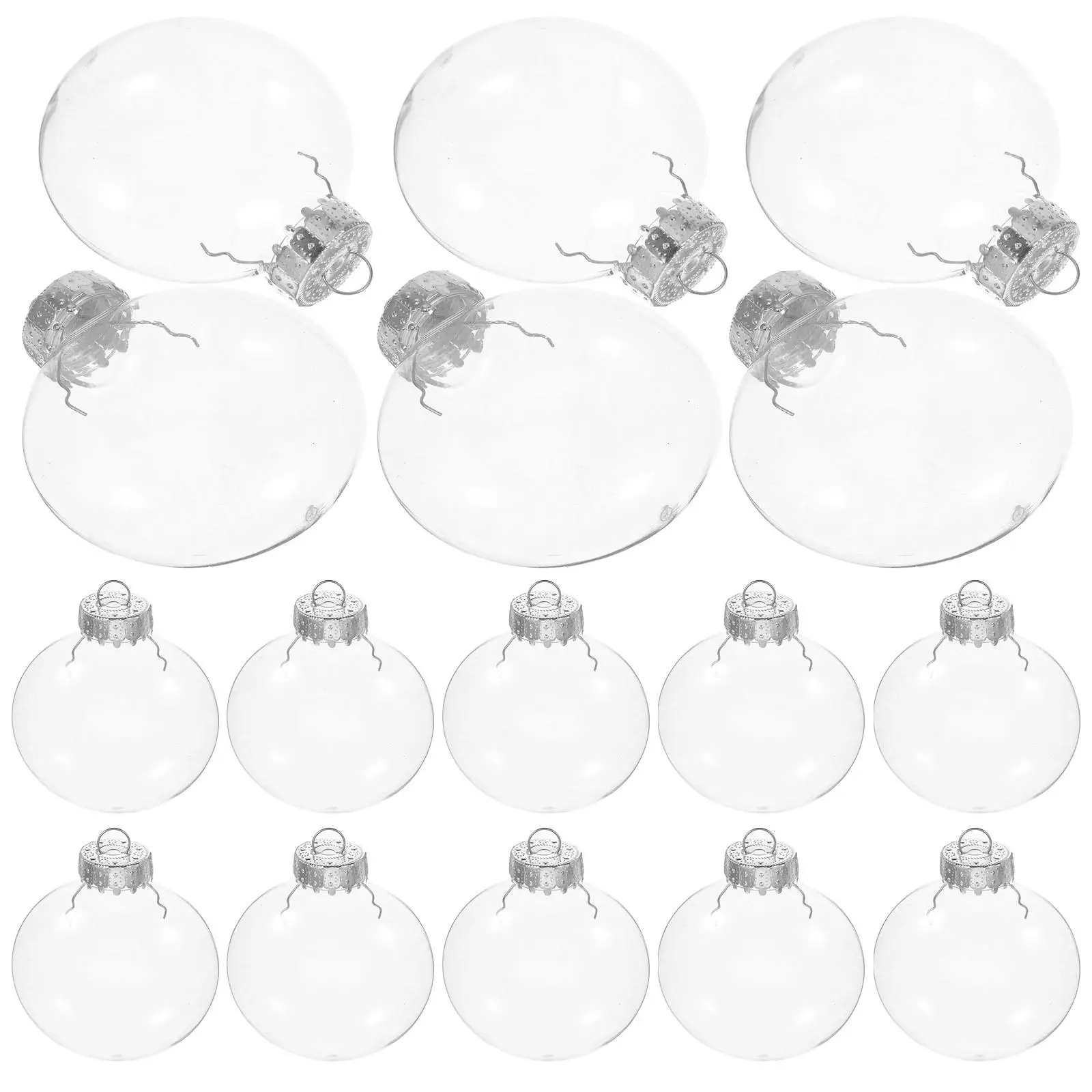 20 Pcs 60mm DIY Hanging Flat Balls Clear Macaron Transparent Christmas Tree Ornaments Decorative Balls Handmade Gifts Party
20 Pcs 60mm DIY Hanging Flat Balls Clear Macaron Transparent Christmas Tree Ornaments Decorative Balls Handmade Gifts Party