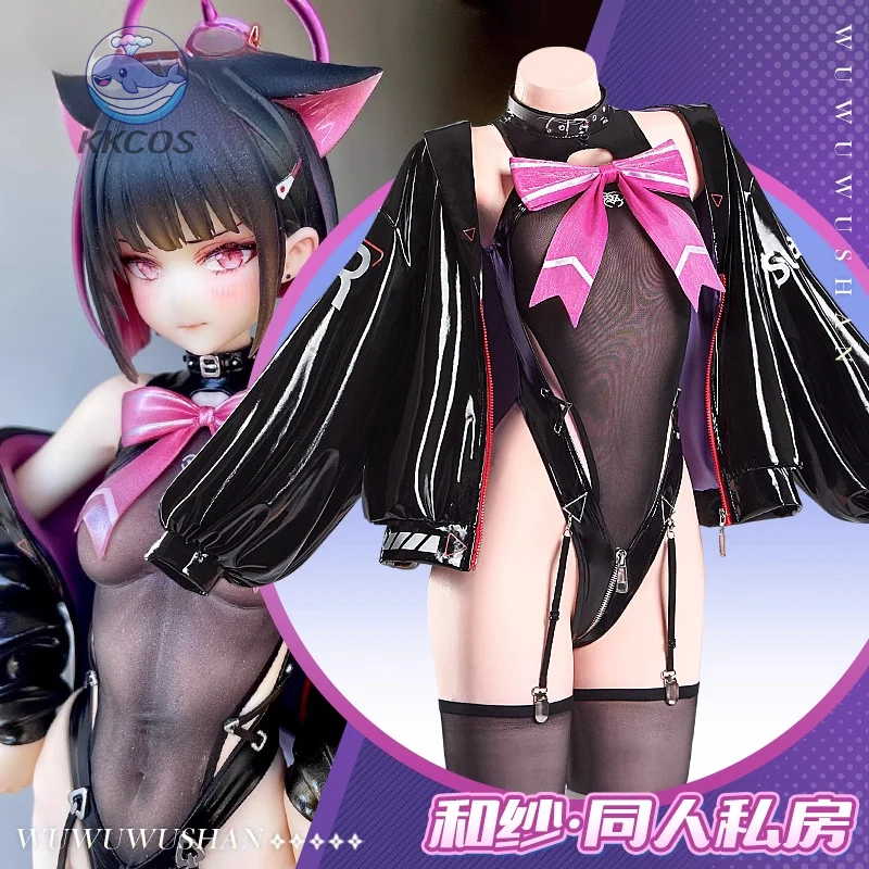 Blue Archive Kazusa Leather Coat Black Stockings Cosplay Costume Game Anime Halloween Carnival Uniform Christmas Party Role Play
Blue Archive Kazusa Leather Coat Black Stockings Cosplay Costume Game Anime Halloween Carnival Uniform Christmas Party Role Play