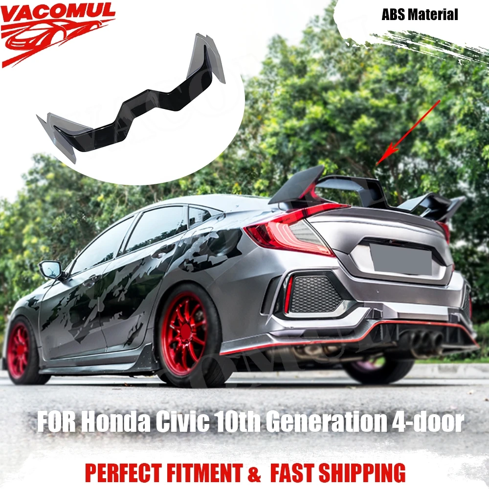VACOMUL For Honda Civic 10th Generation 4-door Car Decor ABS Plastic Rear Roof Spoiler Wing Trunk Lip Boot Cover Car Styling
VACOMUL For Honda Civic 10th Generation 4-door Car Decor ABS Plastic Rear Roof Spoiler Wing Trunk Lip Boot Cover Car Styling