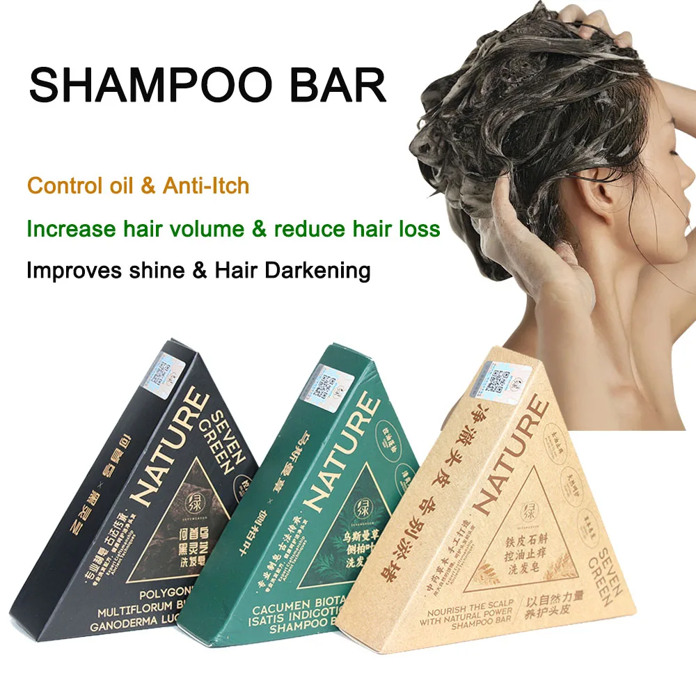 SEVEN GREEN Natural Herbal Shampoo Bar - for Gray Hair Reversa,Hair Volume & Oil Control Relieve itching
SEVEN GREEN Natural Herbal Shampoo Bar - for Gray Hair Reversa,Hair Volume & Oil Control Relieve itching