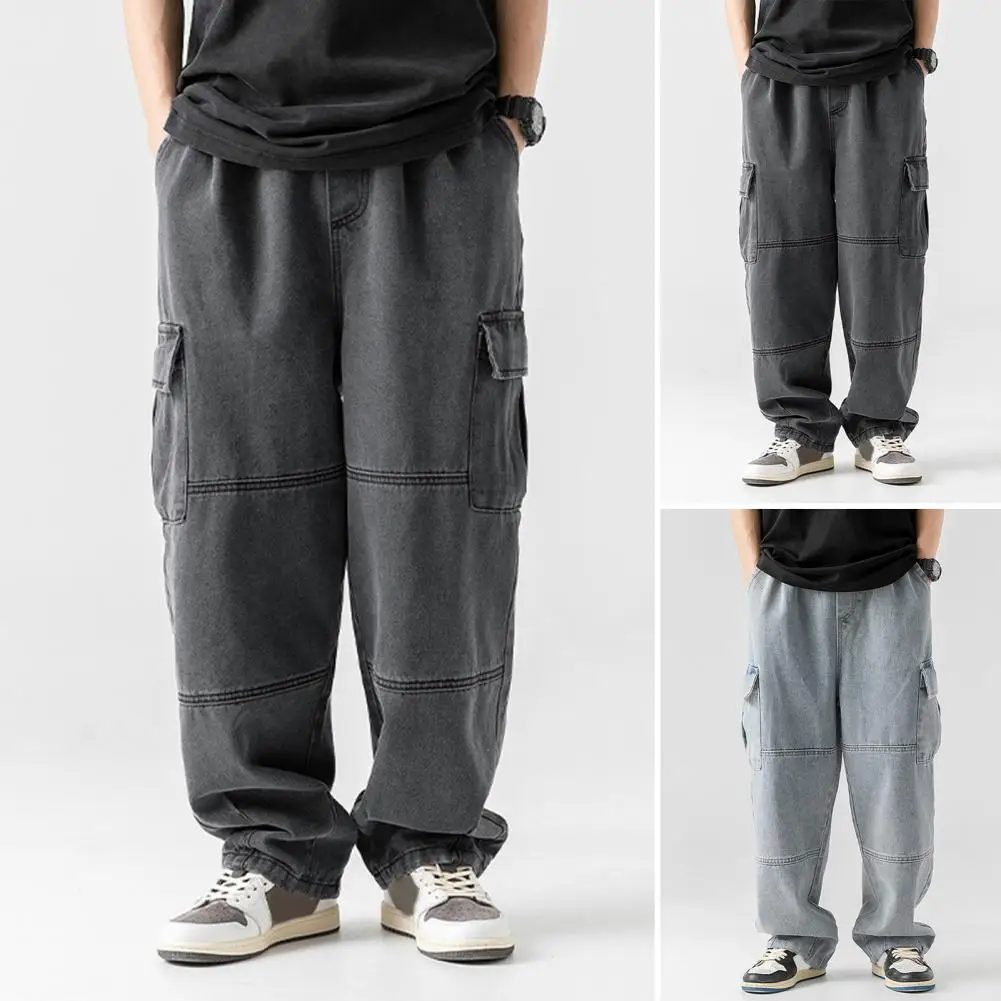 2025 Spring And Autumn Vintage Wide Leg Big Pocket Overalls Men Neutral Loose Straight Leg Casual High Street Hip Hop Jeans
2025 Spring And Autumn Vintage Wide Leg Big Pocket Overalls Men Neutral Loose Straight Leg Casual High Street Hip Hop Jeans