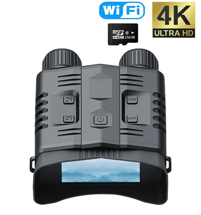 4K UHD NV003 Infrared Night Vision Wifi Binocular 52M Pixels 10X Zoom Digital 800M Professional Telescope for Hunting Camping
4K UHD NV003 Infrared Night Vision Wifi Binocular 52M Pixels 10X Zoom Digital 800M Professional Telescope for Hunting Camping