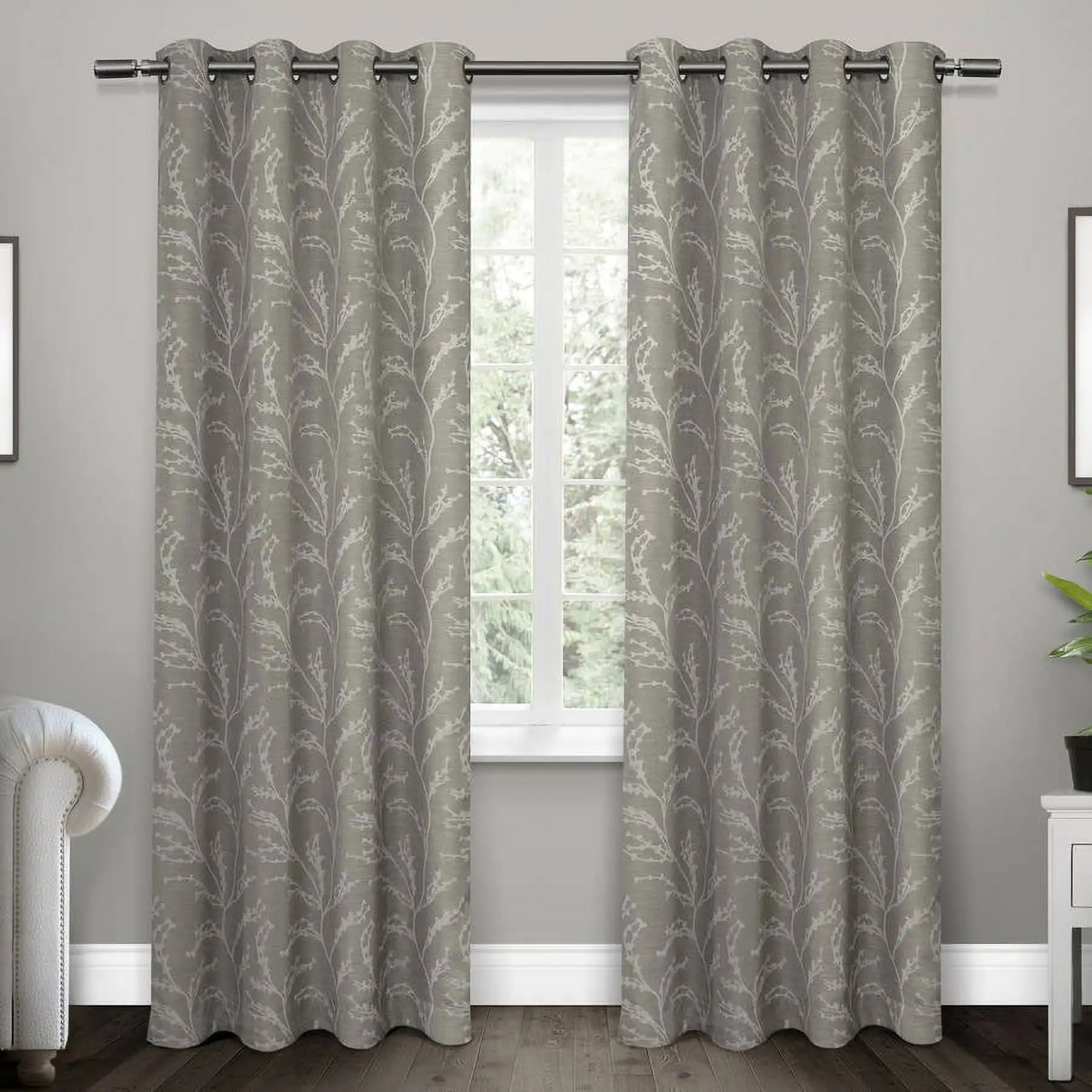 Kilberry Woven Room Darkening Blackout Grommet Top Curtain Panel Pair, 52X108, Ash Grey
Kilberry Woven Room Darkening Blackout Grommet Top Curtain Panel Pair, 52X108, Ash Grey