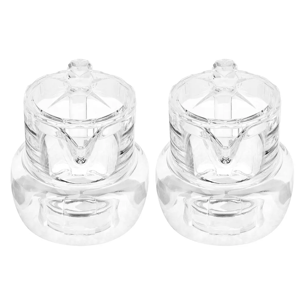 2Pcs Jar Acrylic Leakproof Syrup Dispenser Containers Kitchen Storage Jars for Maple Honey Jam Coffee Mini Honey Pot Food 
2Pcs Jar Acrylic Leakproof Syrup Dispenser Containers Kitchen Storage Jars for Maple Honey Jam Coffee Mini Honey Pot Food
