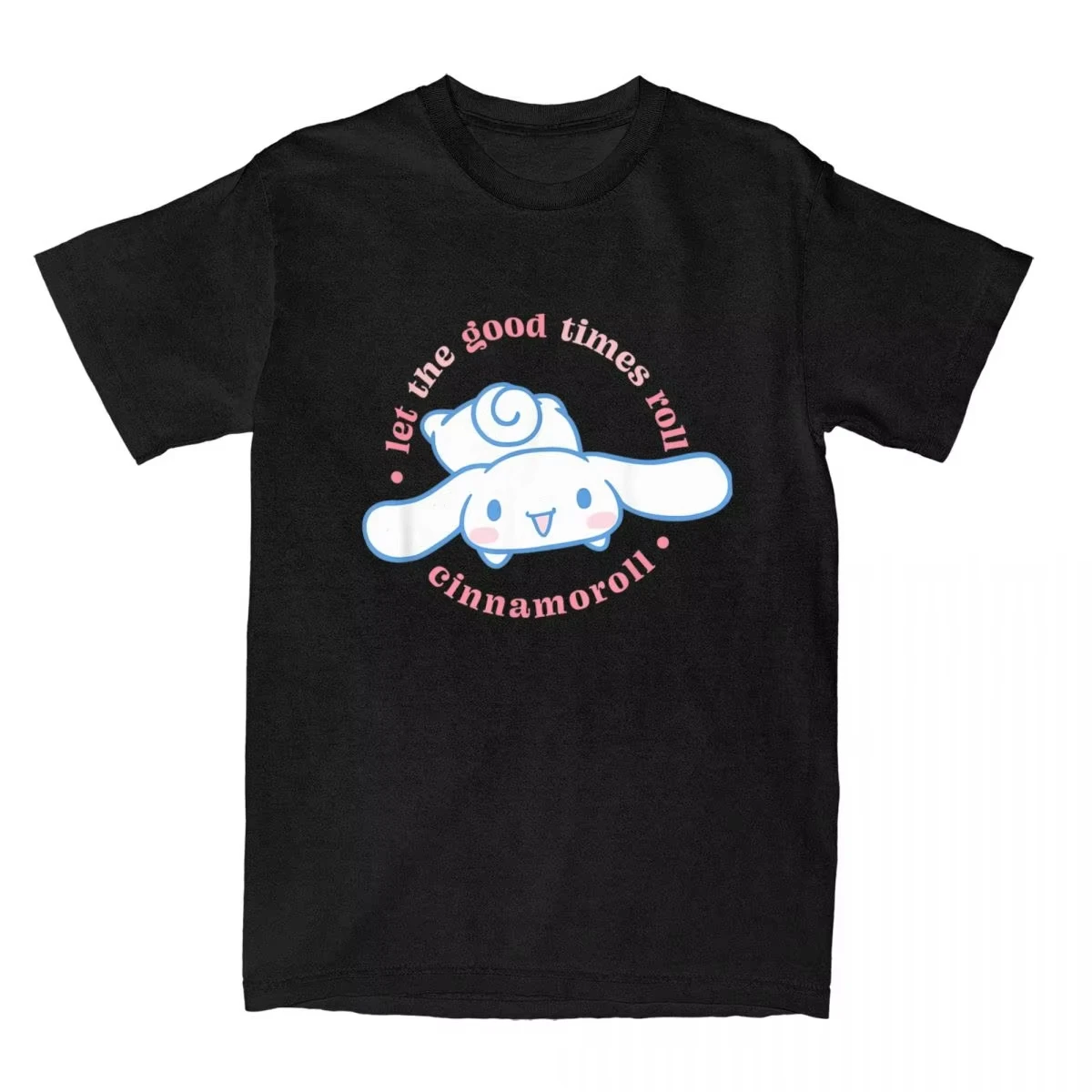 Мужские и женские футболки Cinnamoroll Let The Good Times Roll, одежда из 100% хлопка, футболка с коротким рукавом и круглым вырезом, футболка 6XL
Мужские и женские футболки Cinnamoroll Let The Good Times Roll, одежда из 100% хлопка, футболка с коротким рукавом и круглым вырезом, футболка 6XL