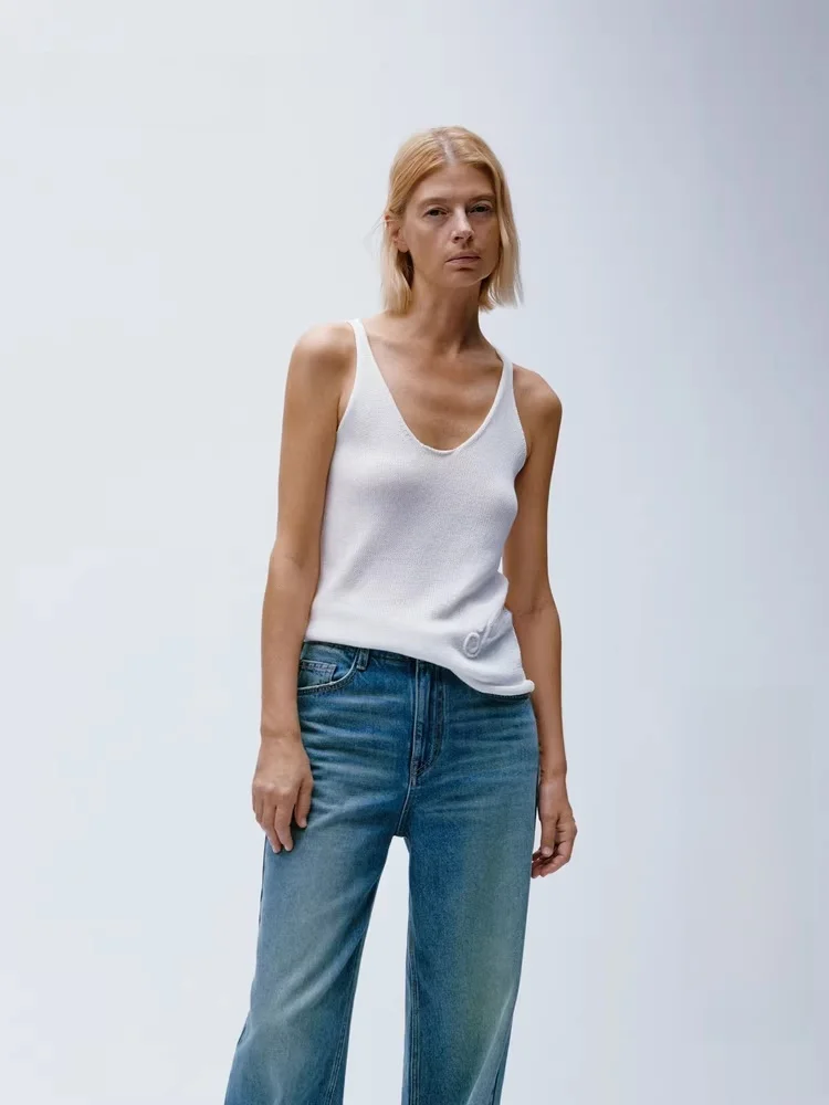 Handmade Hook Needle V-Ne Cuffed Svel Top Cotton ort Length Color Summer New Edition Women's Faion Vest
Handmade Hook Needle V-Ne Cuffed Svel Top Cotton ort Length Color Summer New Edition Women's Faion Vest