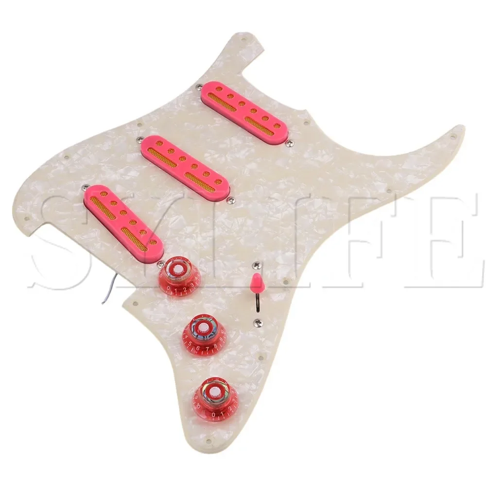 Набор прозрачных красных накладок из нержавеющей стали — 11 отверстий для электрогитары
Набор прозрачных красных накладок из нержавеющей стали — 11 отверстий для электрогитары